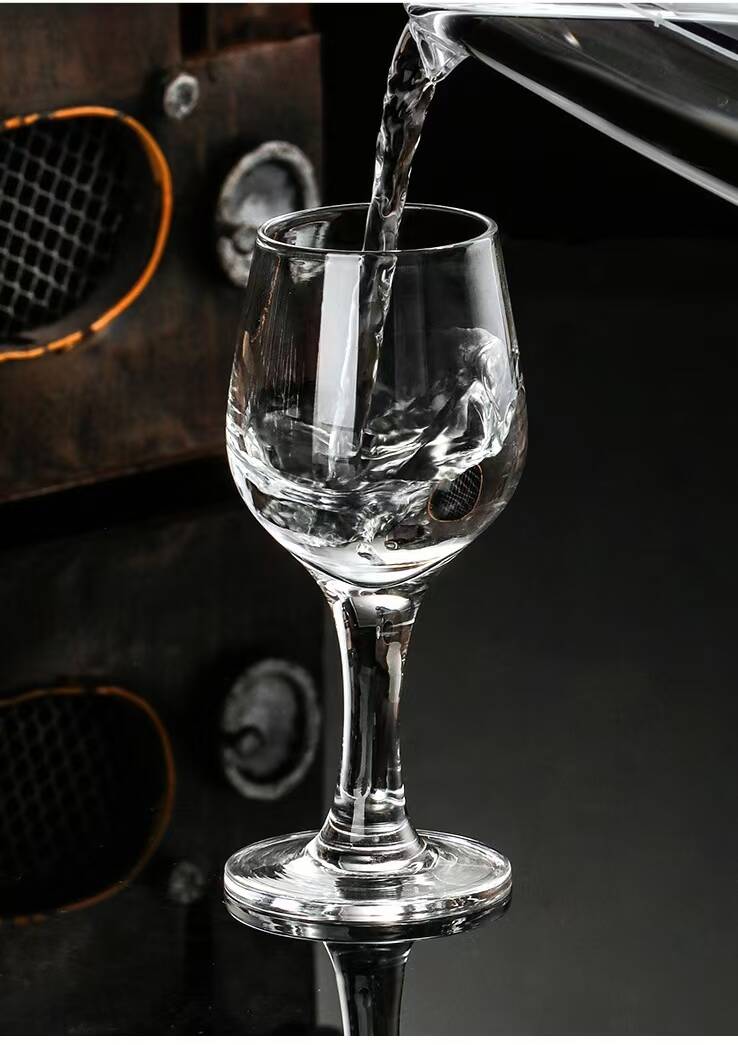 50ml Crystal Glass Stemmed Tasting Cups Small High - Footed Glasses for Baijiu and Liquor Tasting