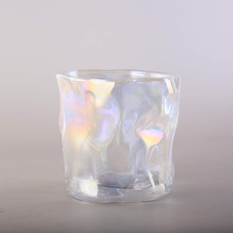 Transparent shaped glass whiskey cup twist paper cup wine glass colorful