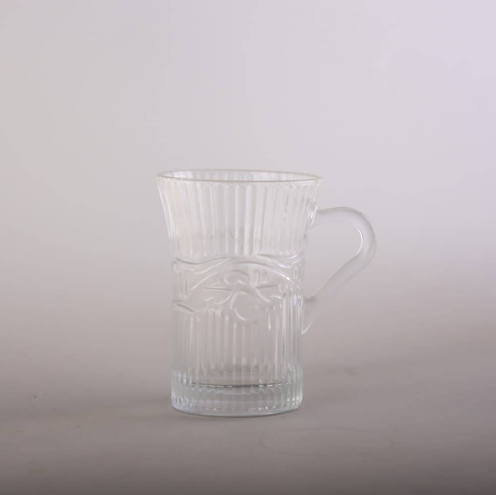 High borosilicate glass cup with handle and straw, water cup for students, coffee, milk, juice drink, cooking wine cup