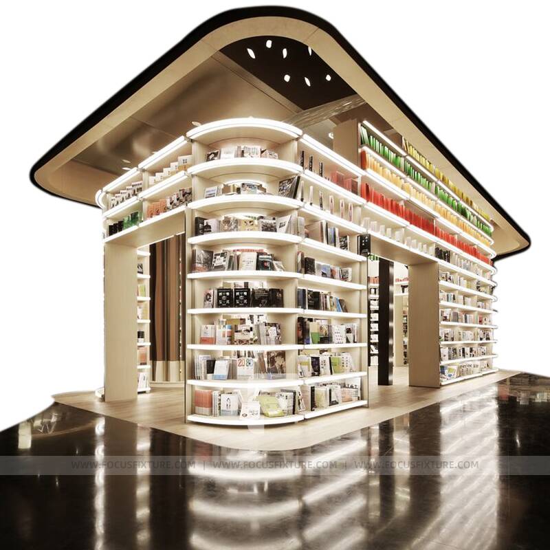 Shelf Book Library Cabinet Retail Counter Display