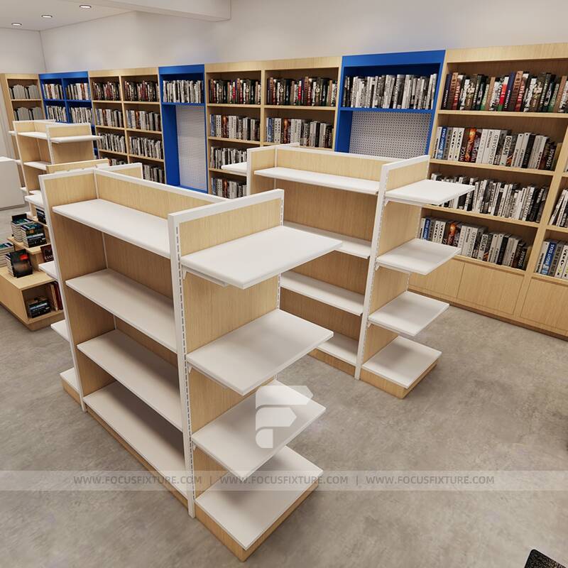 Raeco Book Shelve Library Furniture Retail Display Cabinet