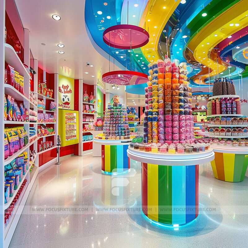 Candy Store Display Sweet Counter Design Chocolate Rack