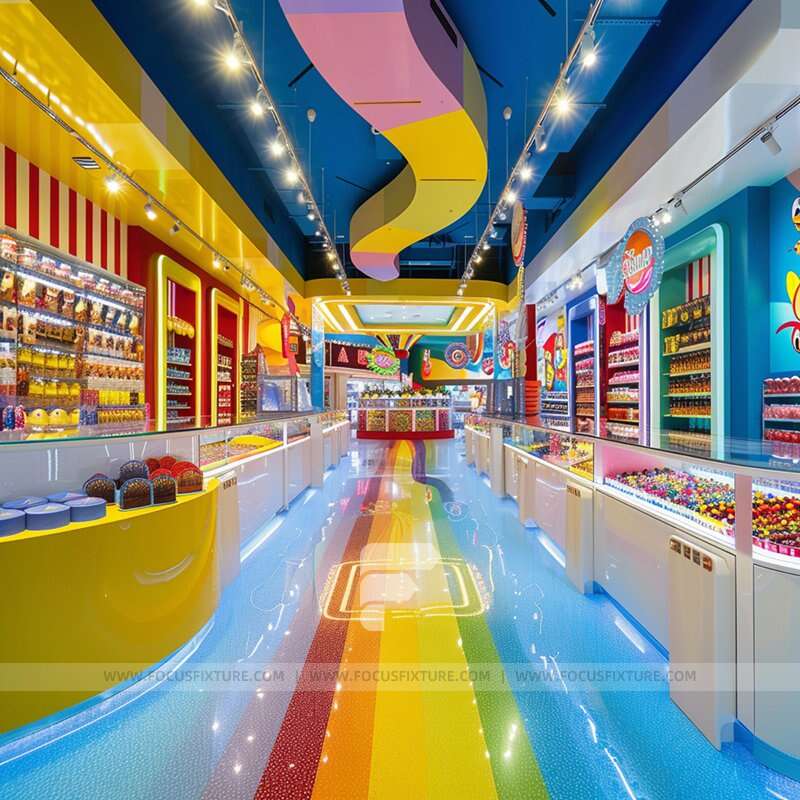 Snack Fixture Snack Bar Interior Design Candy Store Fixtures Stand For Chocolate