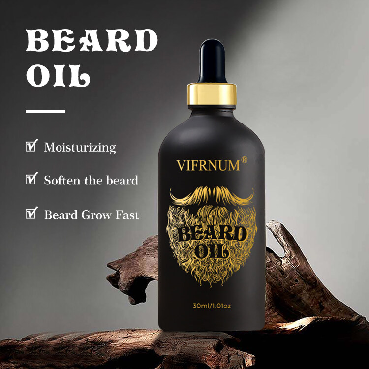 Professional Manufacturing Natural Organic Jojoba Oil Bread Hair Growth Essential Bottle Beard Oil Men