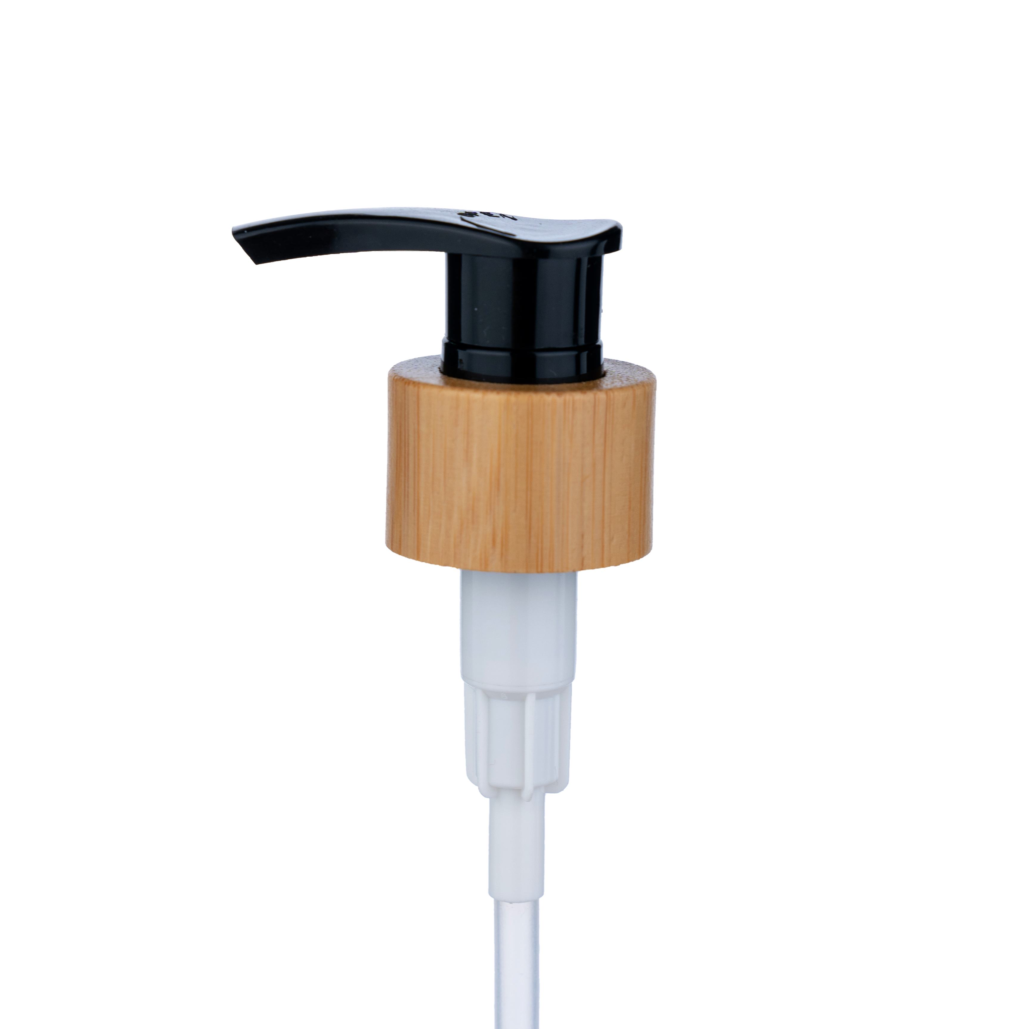 24/410 Black Wood Grain Water Transfer Printing Lotion Pump Is Used for Shower Gel and Moisturizer Bottles