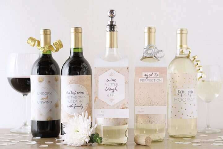 custom wine labels for gifts