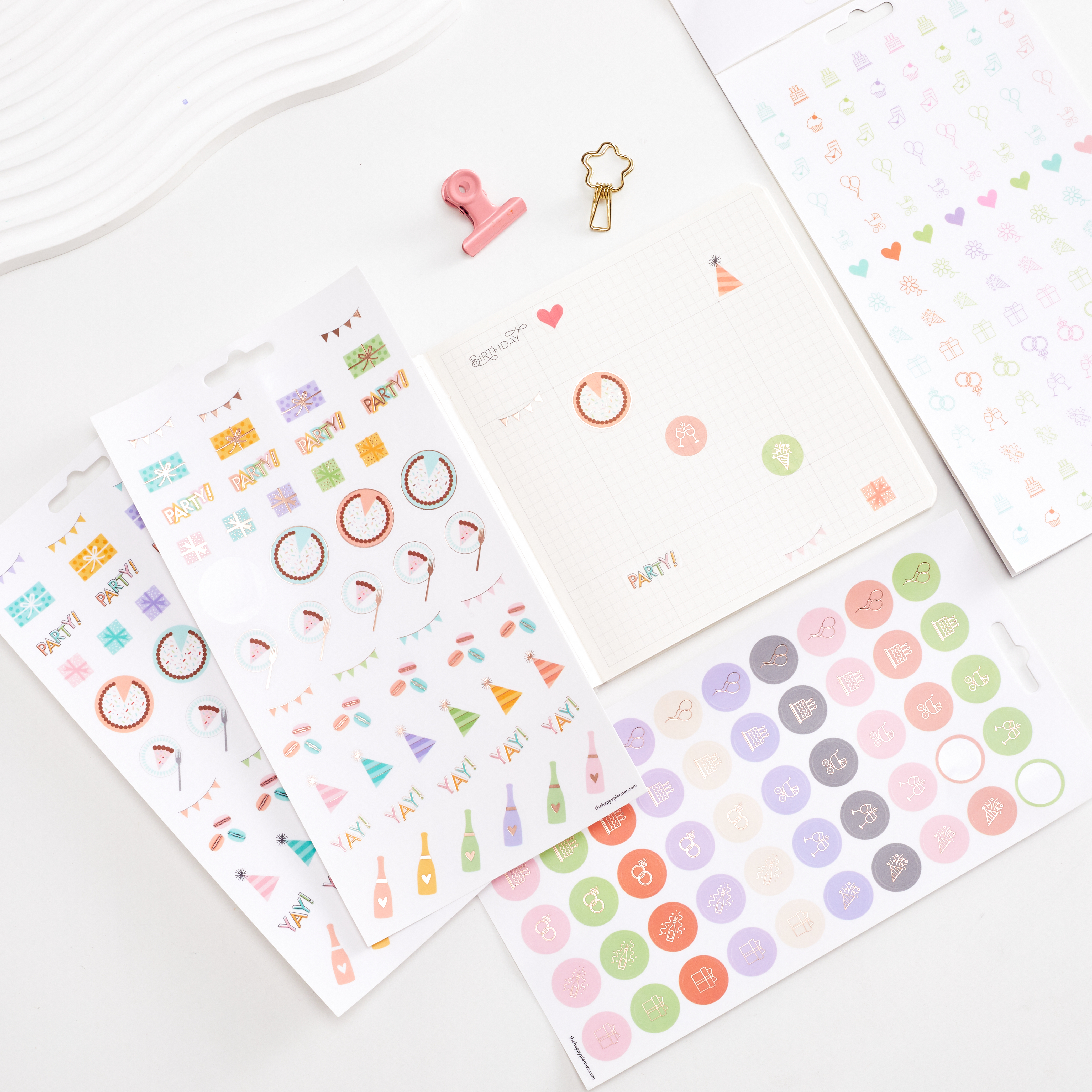 Customize Various Theme Planner calendar Monthly Weekly Daily Planner Stickers