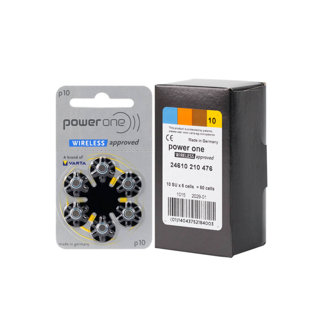 High Quality and Specialize Size A10 Poweone Batteries for Hearing Aid
