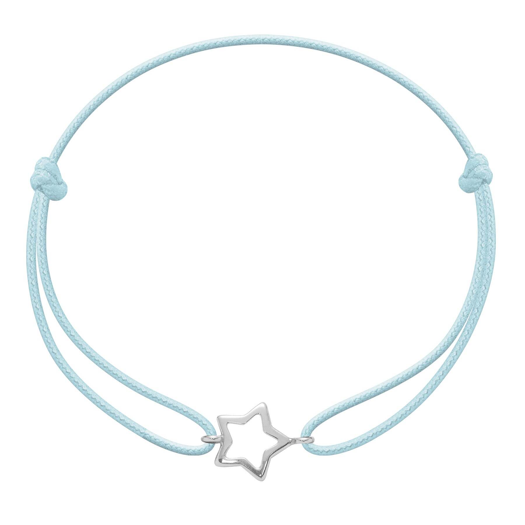 925 Silver Star Trendy Cord Bracelet