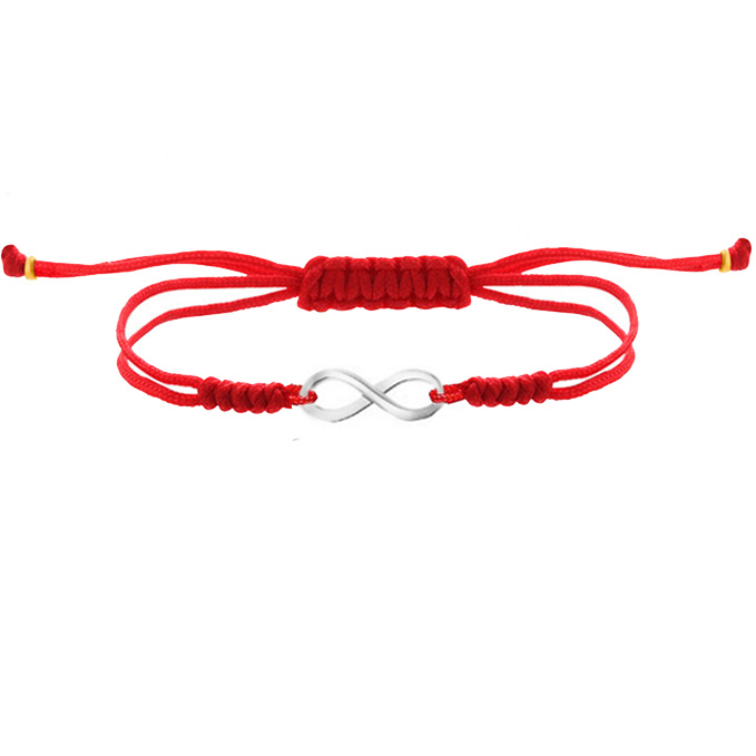 925 Silver Infinity Timeless Design Cord Bracelet