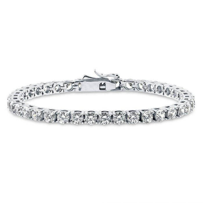 925 Silver 5MM White Cubic Zirconia Timeless Tennis Bracelet