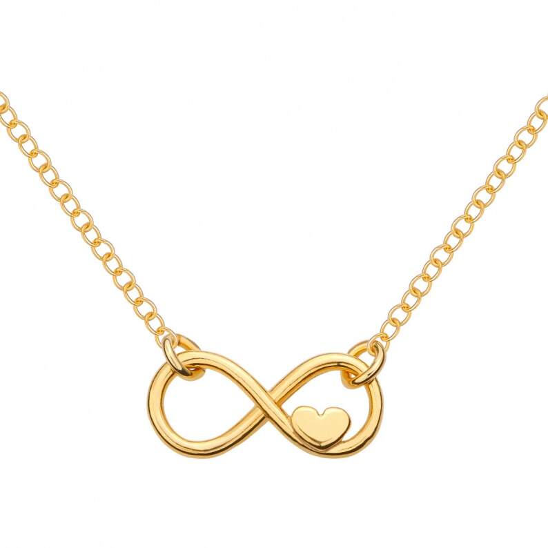925 Silver Infinity Heart Simple Necklace
