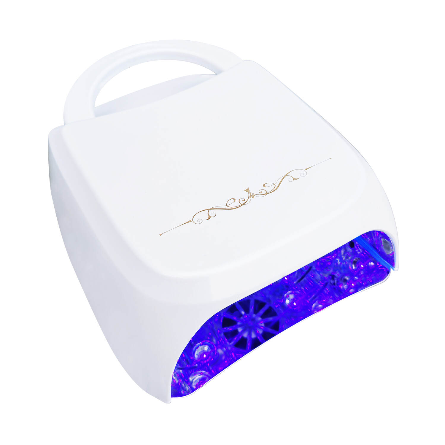 IBelieve Popular Luxury Metal Gel Nail Lamp Label Logo Cordless Rechargeable Professional Lash UV Led Nail Lamp Light Wholesale
