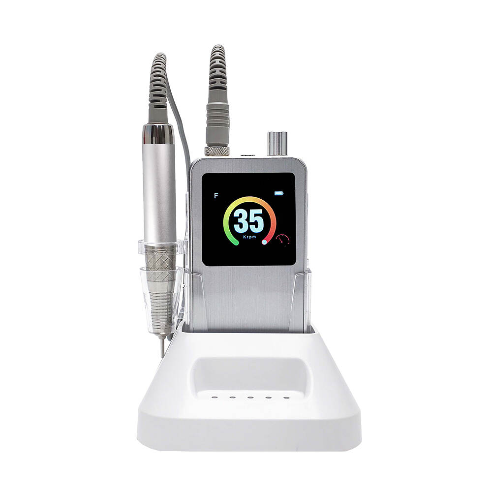 Brushless Nail Drill 80W Strong Rechargeable Electric E File 35000RPM Factory Wholesale Nail Drill Machine Brushless
