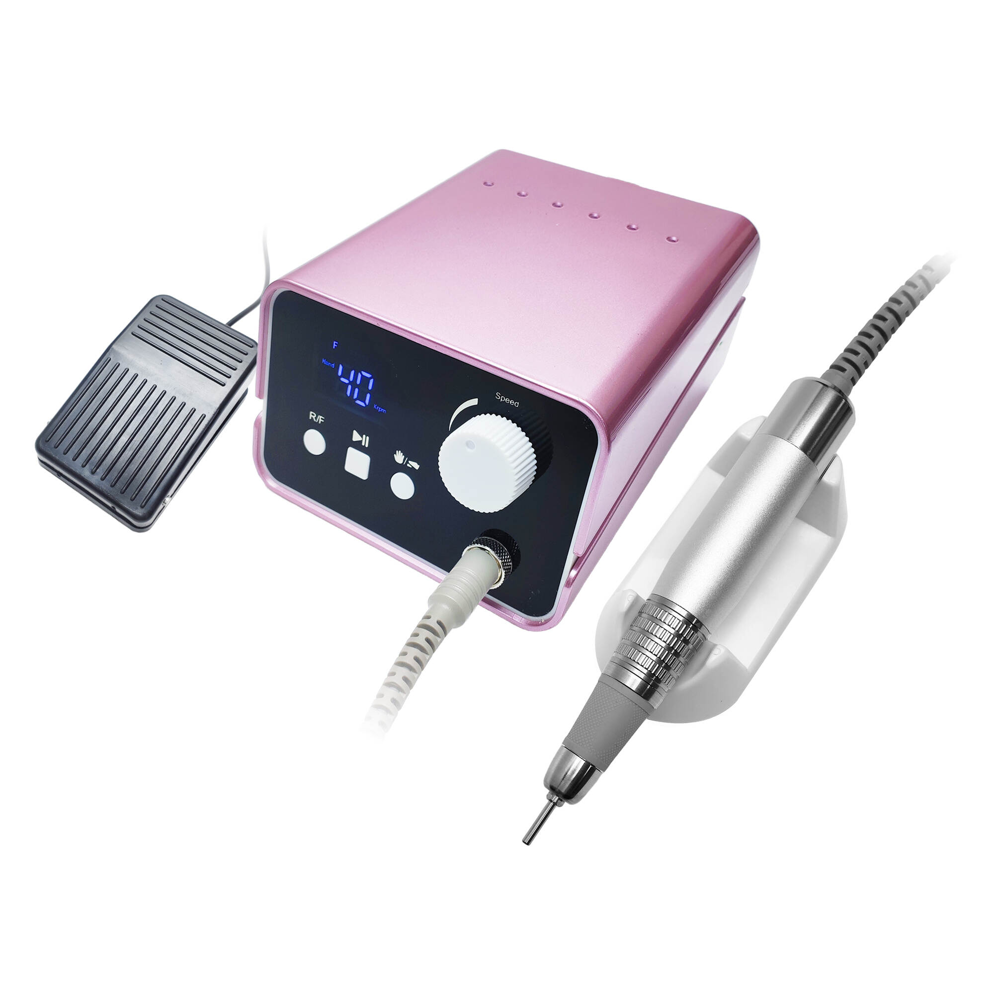 Professional Portable Electric Nail File Machine Brushless 40000RPM LED Digital Display Manicure Drill Pro E-File