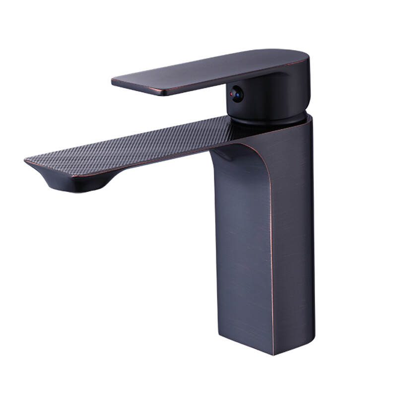 Newest sanitary ware single handle bathroom faucet black basin faucet