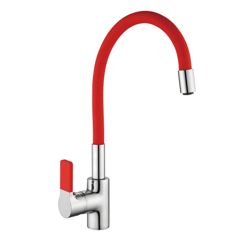 Simple design faucet for kitchen ceramic cartridge clourful kitchen faucet