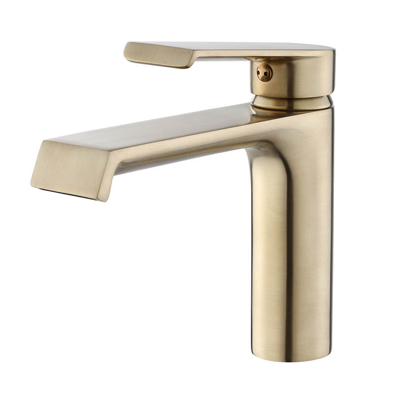 Bathroom single handle faucet hot and cold modern gold basin faucet