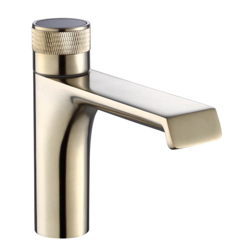 Single handle European standard faucet hot cold gold basin faucet for bathroom