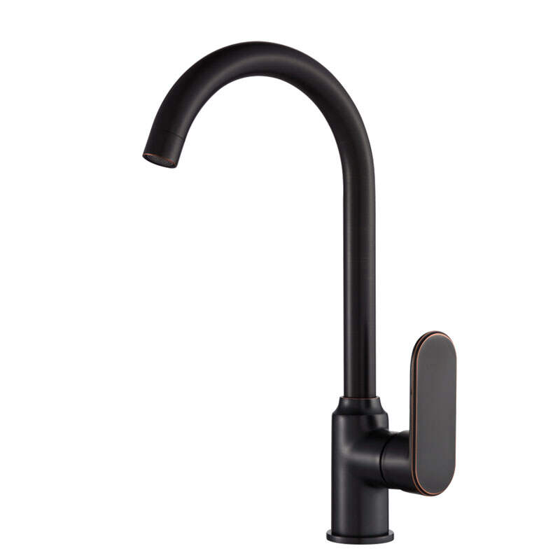 Matte black kitchen faucet factory price economic copper intelligent kitchen faucet