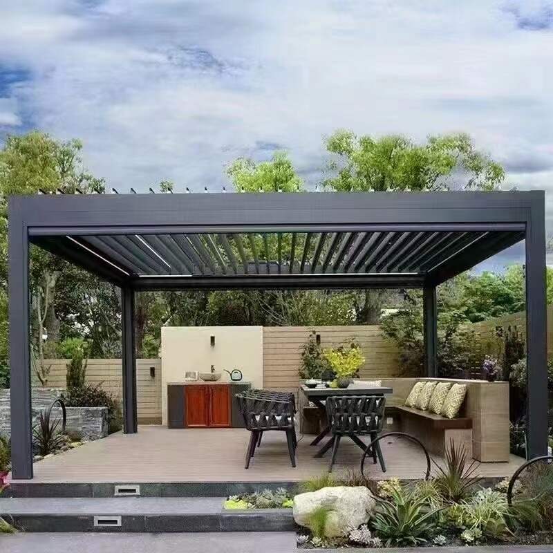 How much shade does an aluminum pergola provide?