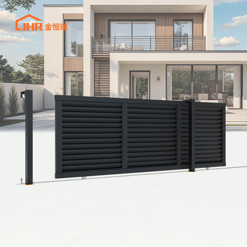 Introducing Our New Louvered Sliding Gate: Where Privacy Meets Modern Elegance