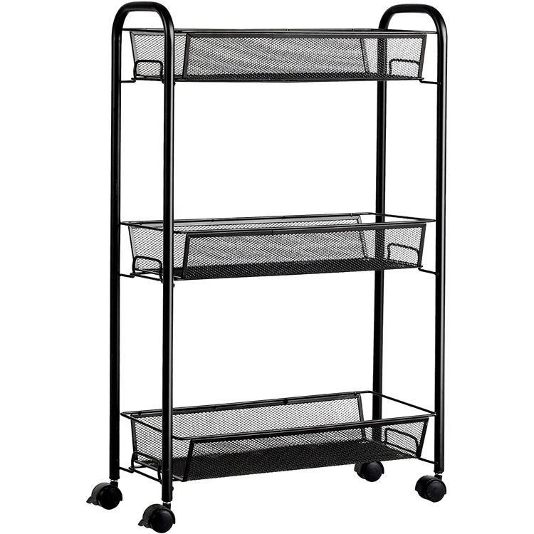 Metal Cart with Removable Mesh Drawers