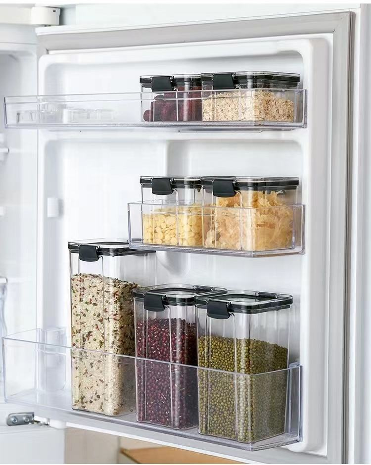 practical refrigerator storage boxes,food container boxes,refrigerator food storage box,fresh-keeping box,kitchen plastic food storage box