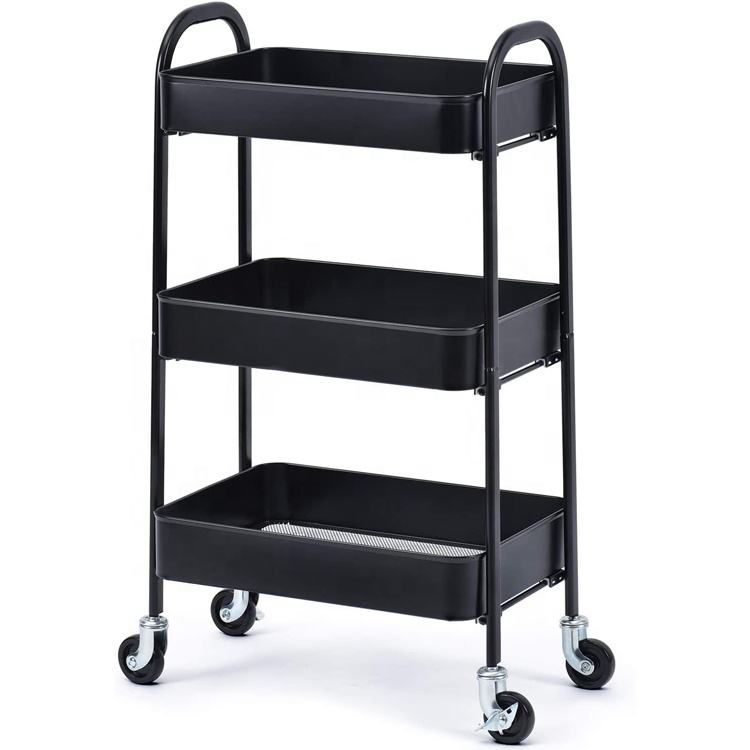 Color Movable Kitchen Rolling Trolley Cart