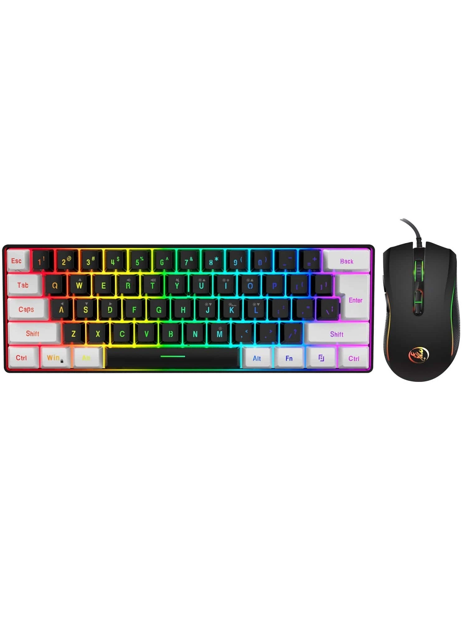 HXSJ 60% Gaming Keyboard And Mouse Combo