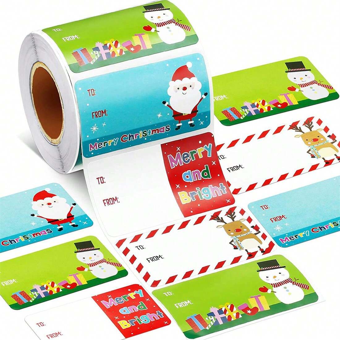 High-Quality Christmas Tags Self-Adhesive Stickers | Factory Direct Sales | OEM ODM Available