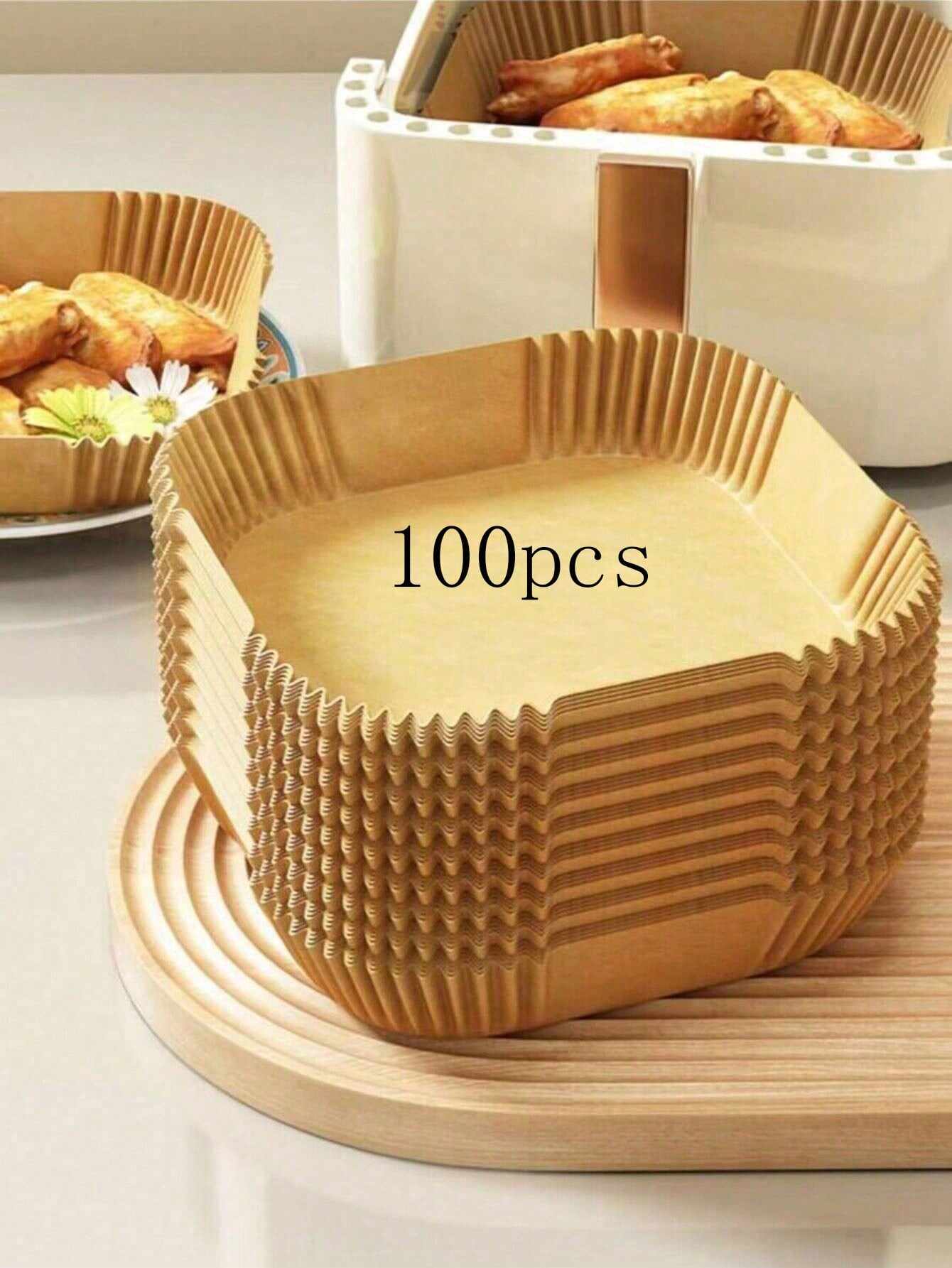 Disposable Air Fryer Liners – Factory Wholesale | 100pcs Baking Pan Paper, Kitchen Accessories, OEM Supply