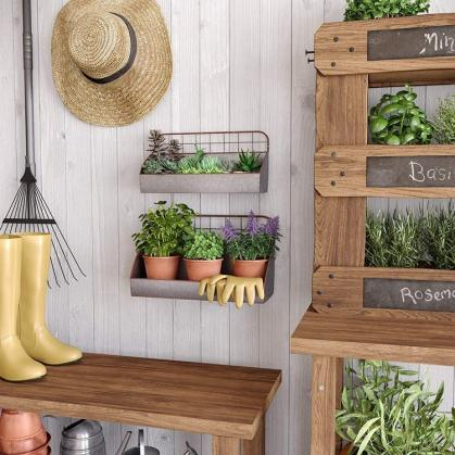 outdoor garden decoration,outdoor decoration,wall mounted flowerpot basket,store the surplus flowers.,indoor wall hook